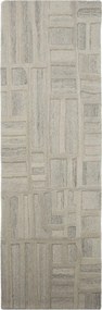Szarobeżowy wełniany chodnik tkany ręcznie 80x300 cm Elva – Flair Rugs