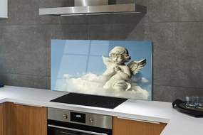 Szklany Panel Niebiański Anioł wśród Chmur