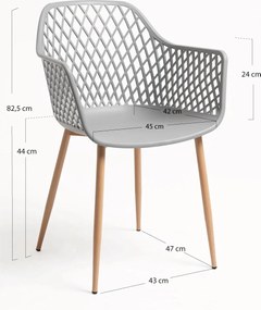 Zestaw 4 Krzese Tyva