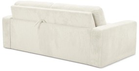 Beżowa sztruksowa rozkładana sofa 195 cm Nona – Makamii