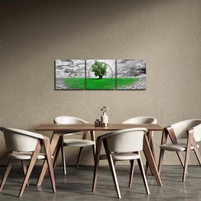 Obraz - Kawałek natury w mieście (z zegarem) (90x30 cm)