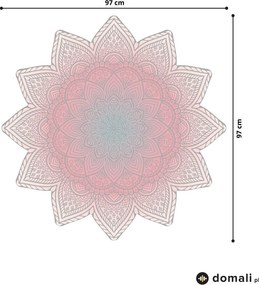 Naklejki na ścianę - Mandala różowa