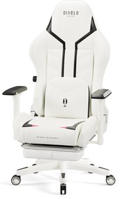 Fotel gamingowy Diablo X-Ray 2.0 Normal Size, biało-czarny