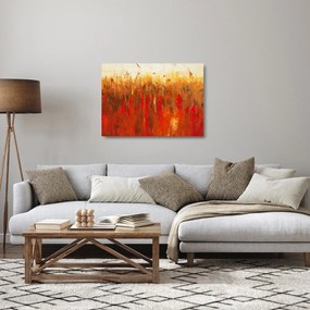 Obraz na szkle malowanej abstrakcji (70x50 cm)