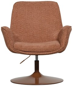 Pomarańczowy fotel z regulowaną wysokością siedziska Marten – WOOOD