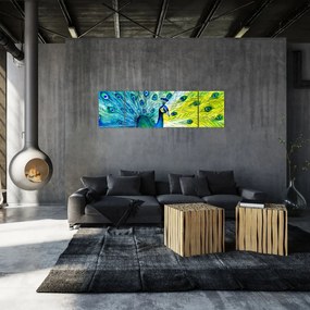 Obraz pawia (170x50 cm)
