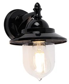 Zewnetrzna Klasyczna lampa ścienna zewnętrzna czarna IP44 - Oxford Nowoczesny Oswietlenie zewnetrzne
