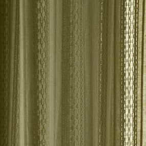 Khaki firanka 140x229 cm Zofia Broderie Anglaise – Pineapple Elephant