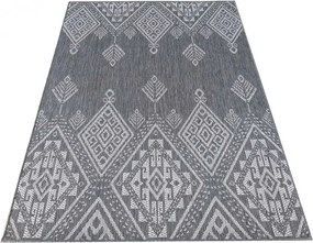 Szary dywan sznurkowy w stylu boho G0-N54