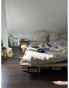 Łóżko dwuosobowe z drewna sosnowego ze stelażem 140x200 cm Japan – Karup Design