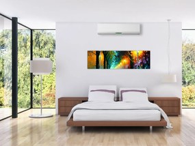Obraz - Nocny spacer (170x50 cm)