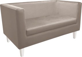 Sofa Monaco : Kolor nogi - Biała, Kolor tkaniny - VELVET - MG09, Typ tkaniny - Velvet, Wysokość nogi - 20 cm