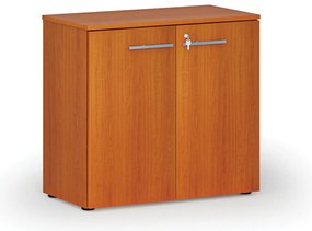 Szafa biurowa z drzwiami PRIMO WOOD, 800 x 420 x 740 mm, wiśnia