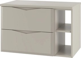 Kaszmirowy Zestaw Łazienkowy 80cm Szafka z Blatem Regał Delica