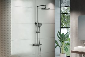 Zestaw prysznicowy 4011 PRO Black z termostatemW zestawie słuchawka prysznicowa i deszczownica