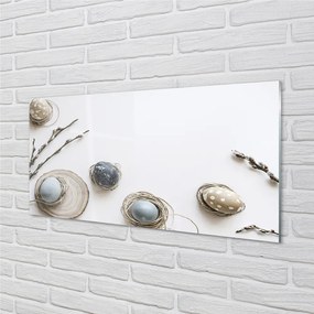 Szkło do Kuchni na Ścianę Wielkanocne Pisanki i Bazie