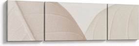 Obraz - Teksturowane liście (170x50 cm)