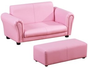 Fotel dziecięcy z pufą HOMCOM