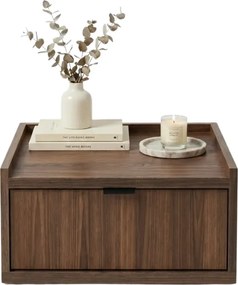 Stolik nocny z szufladą wiszący orzech warmia L3-L57