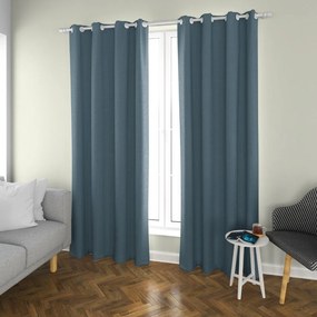 2x Turkusowa zasłona OXFORD 140x250 cm