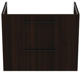 Ciemnobrązowa wisząca szafka pod umywalkę w dekorze dębu 80x63 cm i.Life B – Ideal Standard