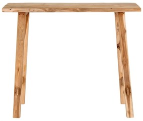 Konsola z litego drewna tekowego 30x90 cm Girona – House Nordic