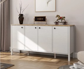 Komoda drewniana – 160 cm x 82 cm x 44 cm – biała