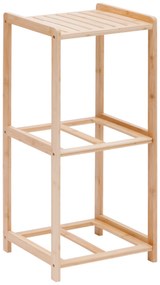 Regał bambusowy TIDY z dwoma materiałowymi koszami, 34,7 x 33 x 77,5 cm