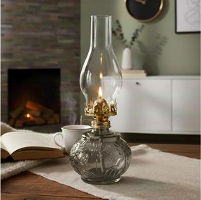 Brilagi - Lampa naftowa MERLIN przydymiona/szara