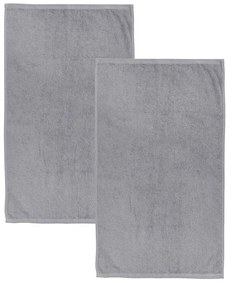 Szare bawełniane ręczniki kąpielowe szybkoschnące/frotte zestaw 2 szt. 90x140 cm Quick Dry – Catherine Lansfield