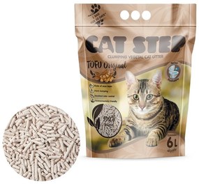 Cat Step Zbrylająca się Ściółka Tofu Original 2,7kg, 6 l