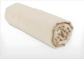 Prześcieradło 100% Bawełna 160x200 + Miseczka 35 cm Beżowy Jasny