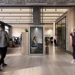 Budka akustyczna do biura INBOX 1-osobowa 2100 x 1100 x 900 mm