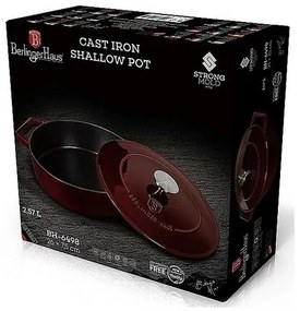 Berlinger Haus Garnel żeliwny z pokrywką Burgundy Line, 26 cm