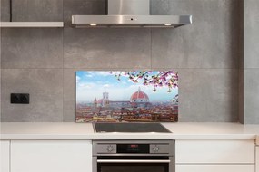 Panel szklany do Kuchni Katedra pod Nocnym Niebem