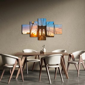 Obraz - Brooklyn Bridge, Manhattan, New York (125x70 cm)