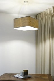 Lampa wisząca KWADRO LEN 003-40w25 beżowa BPS KONCEPT