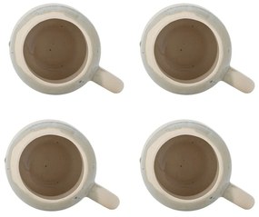 Niebieskio-kremowe kamionkowe kubki zestaw 4 szt. 400 ml Luna – Bloomingville
