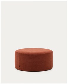Puf z materiału bouclé w kolorze terakoty Kaeli – Kave Home