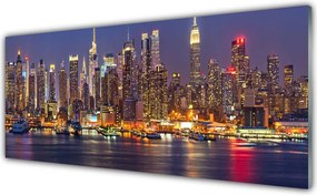 Panel Szklany Światła Wielkiego Miasta