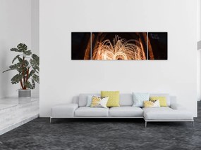 Obraz - Pokaz świateł na torach (170x50 cm)