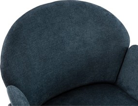 Niebieskie tapicerowane fotele jadalniane zestaw 2 szt. Aslin – MOME