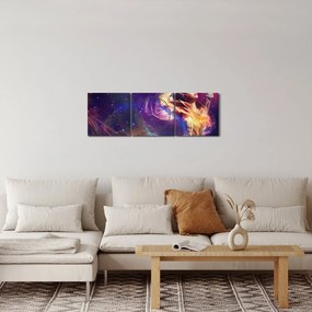 Obraz mistycznej kobiety (z zegarem) (90x30 cm)