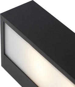 Designerska Kinkiet podłużny czarny 35 cm - Houx