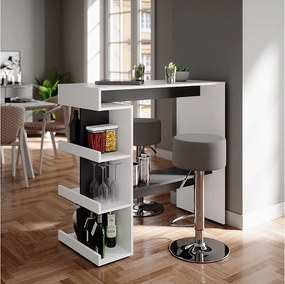 Zestaw stołu barowego biały 108x50x103 dana