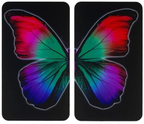 Szklane płyty ochronne BUTTERFLY BY NIGHT - 2 sztuki, WENKO