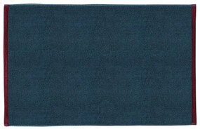 Ciemnoniebiesko-szary dywanik łazienkowy z bio bawełny 50x80 cm Soft – Mette Ditmer Denmark