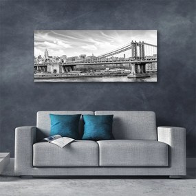 Obraz na płótnie Konstrukcja Stalowego Mostu