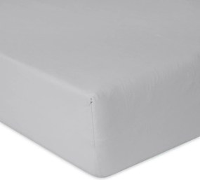 Matex Bamboo nieprzepuszczalny prześcieradło jasnoszary, 80 x 160 cm