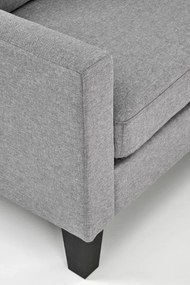 Sofa GERSON szara z podnóżkiem HALMAR